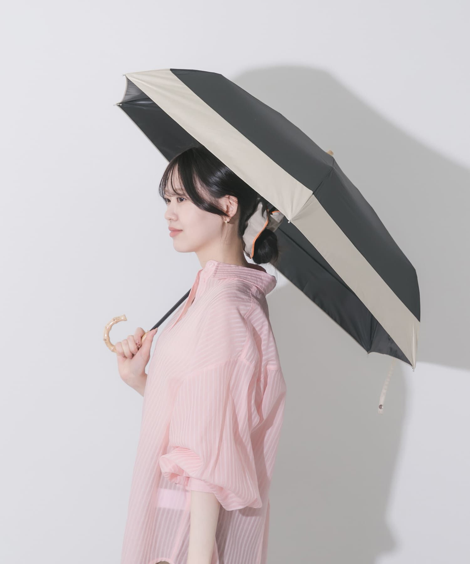 SMELLY「because　晴雨兼用バイカラーミニ」|傘|