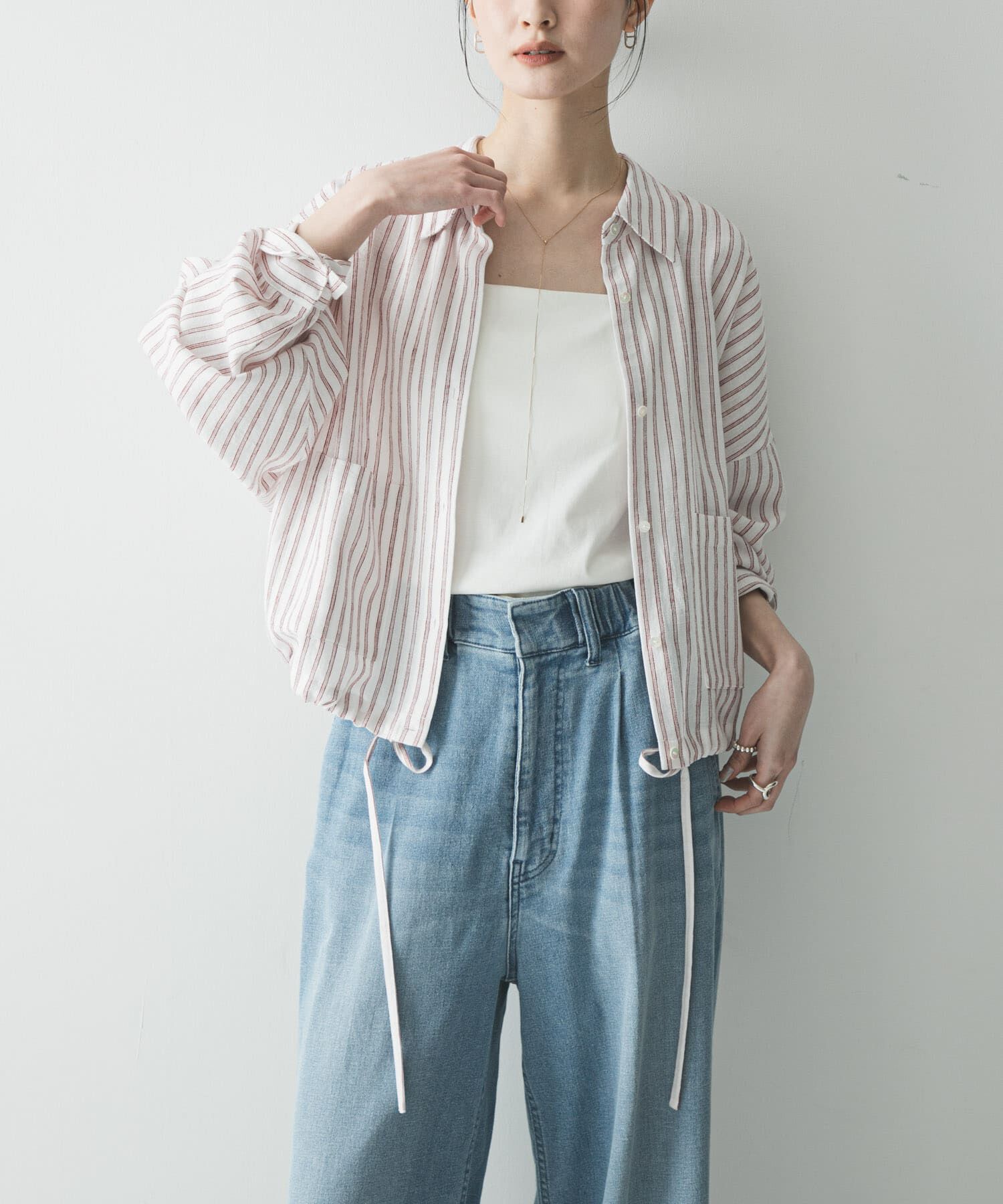 URBAN RESEARCH「ラミーレーヨンワイドショートシャツ」|シャツ・ブラウス|