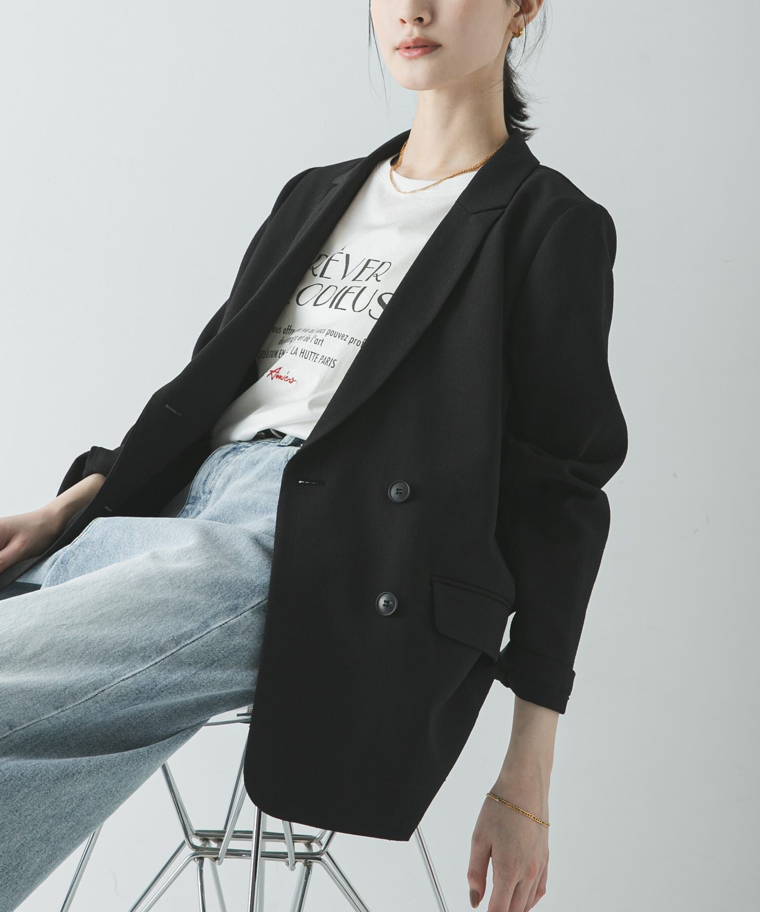 URBAN RESEARCH「ダブルブレストメッシュジャケット」|その他|