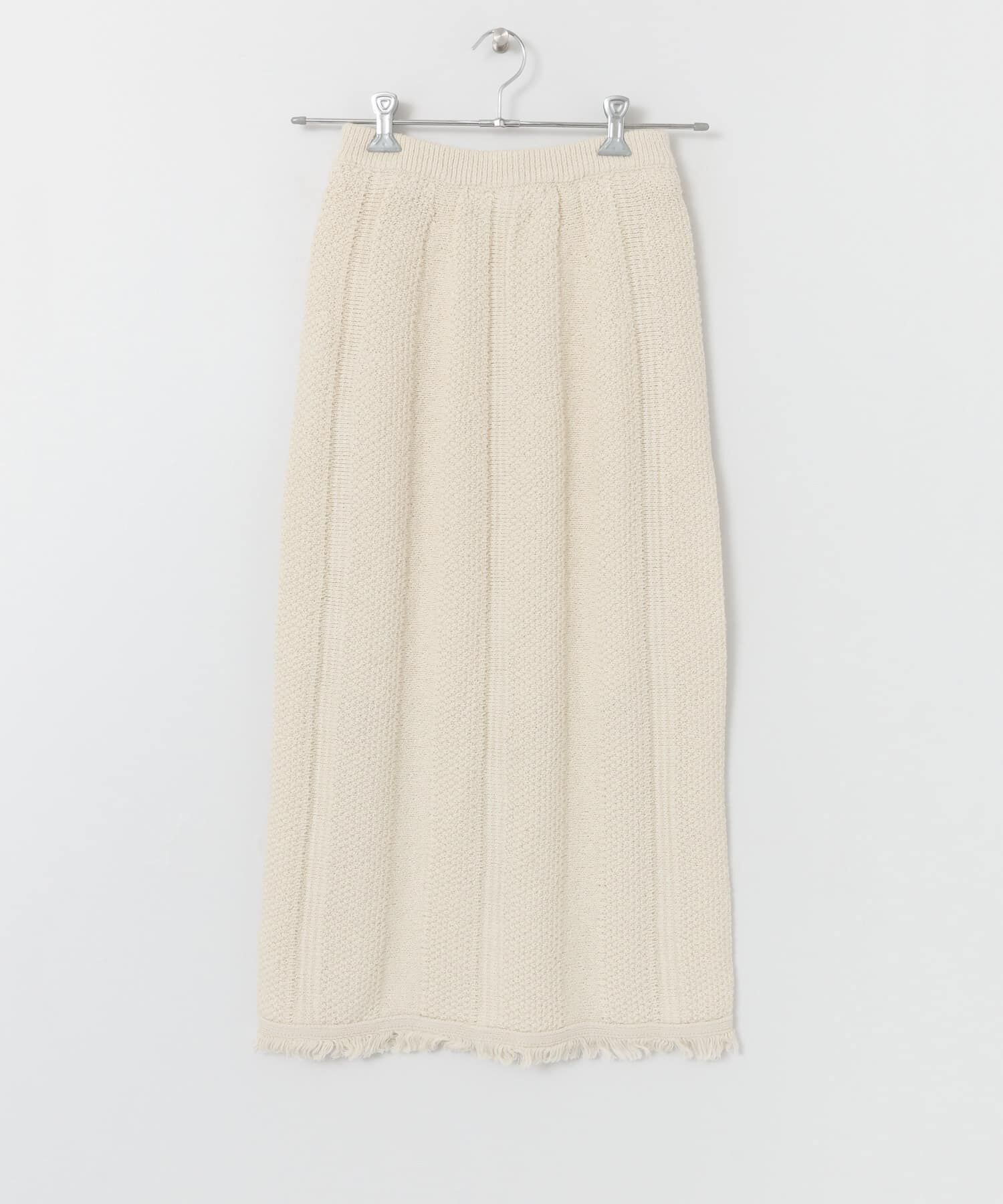  「タイトフリンジニットスカート」|スカート|