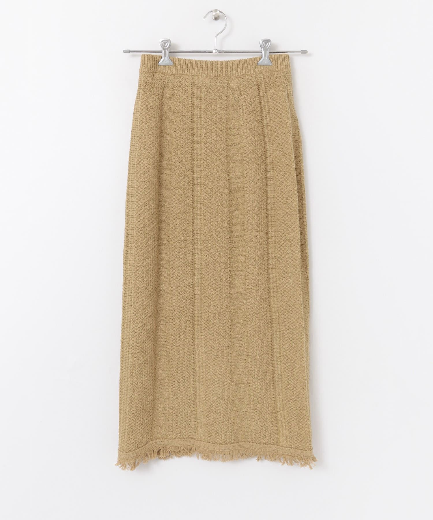  「タイトフリンジニットスカート」|スカート|