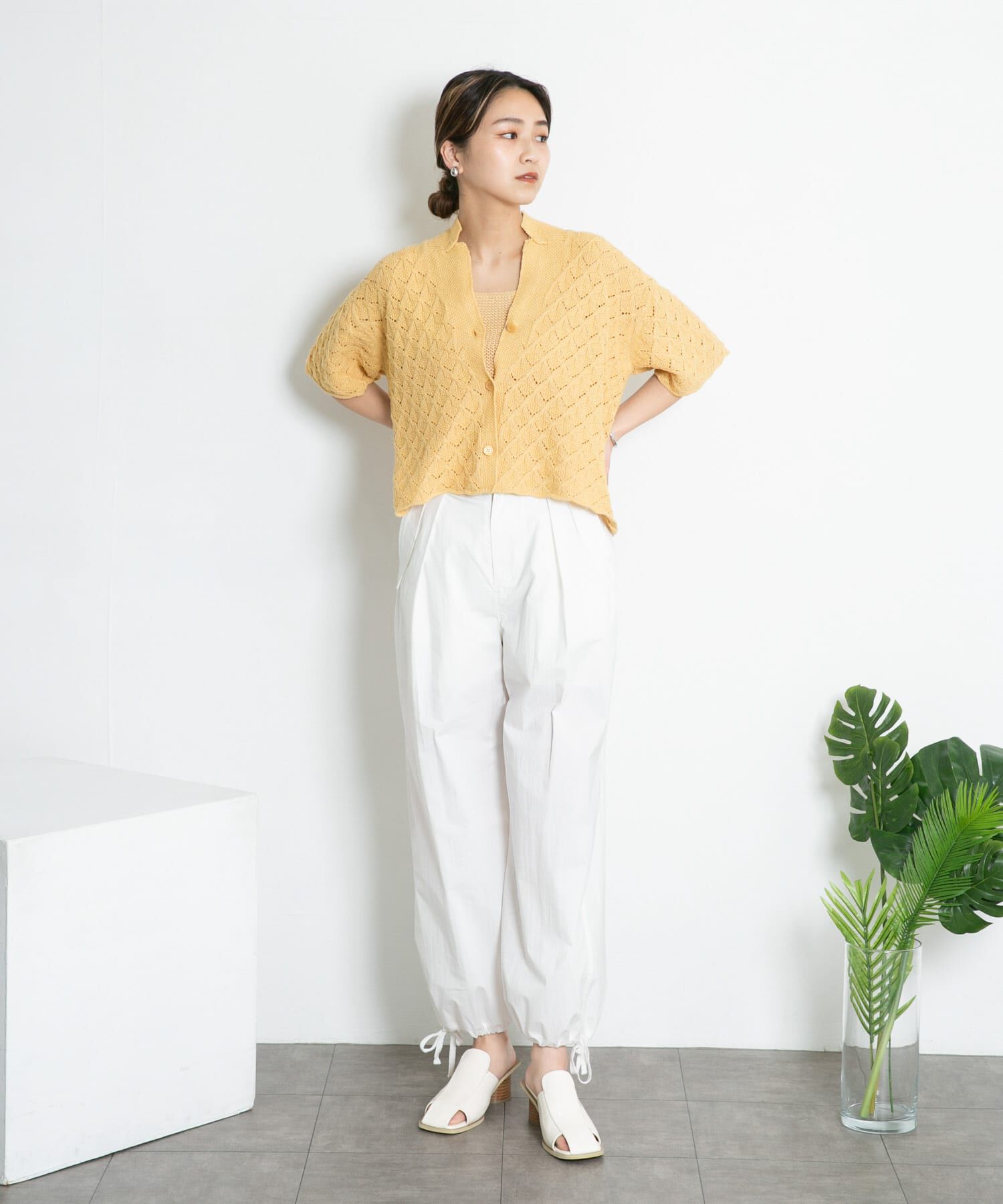  「ガーター編みホルターニット」|ニット・セーター|