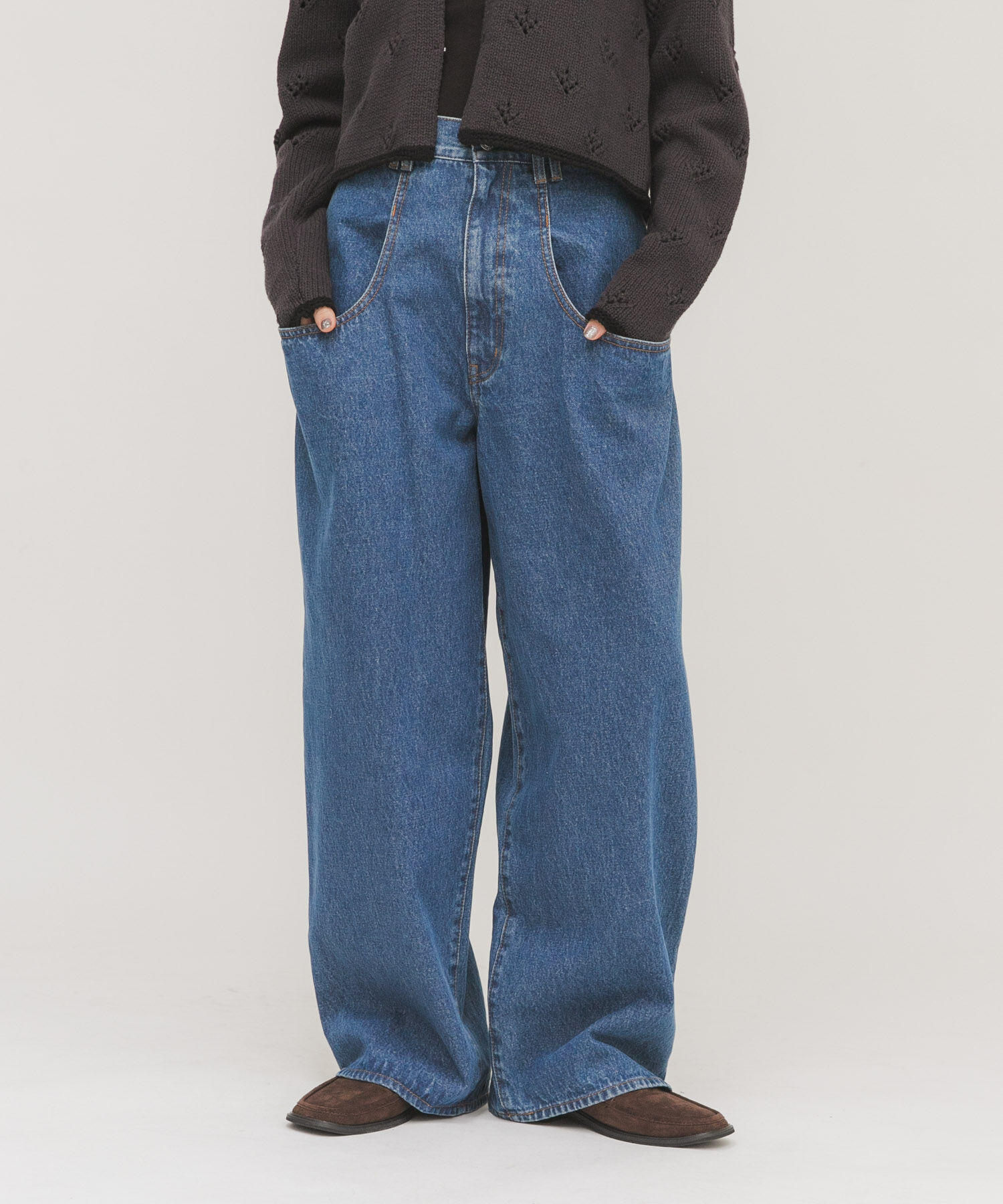  「『3サイズ展開』BIGポケットデザインデニム」|デニム|