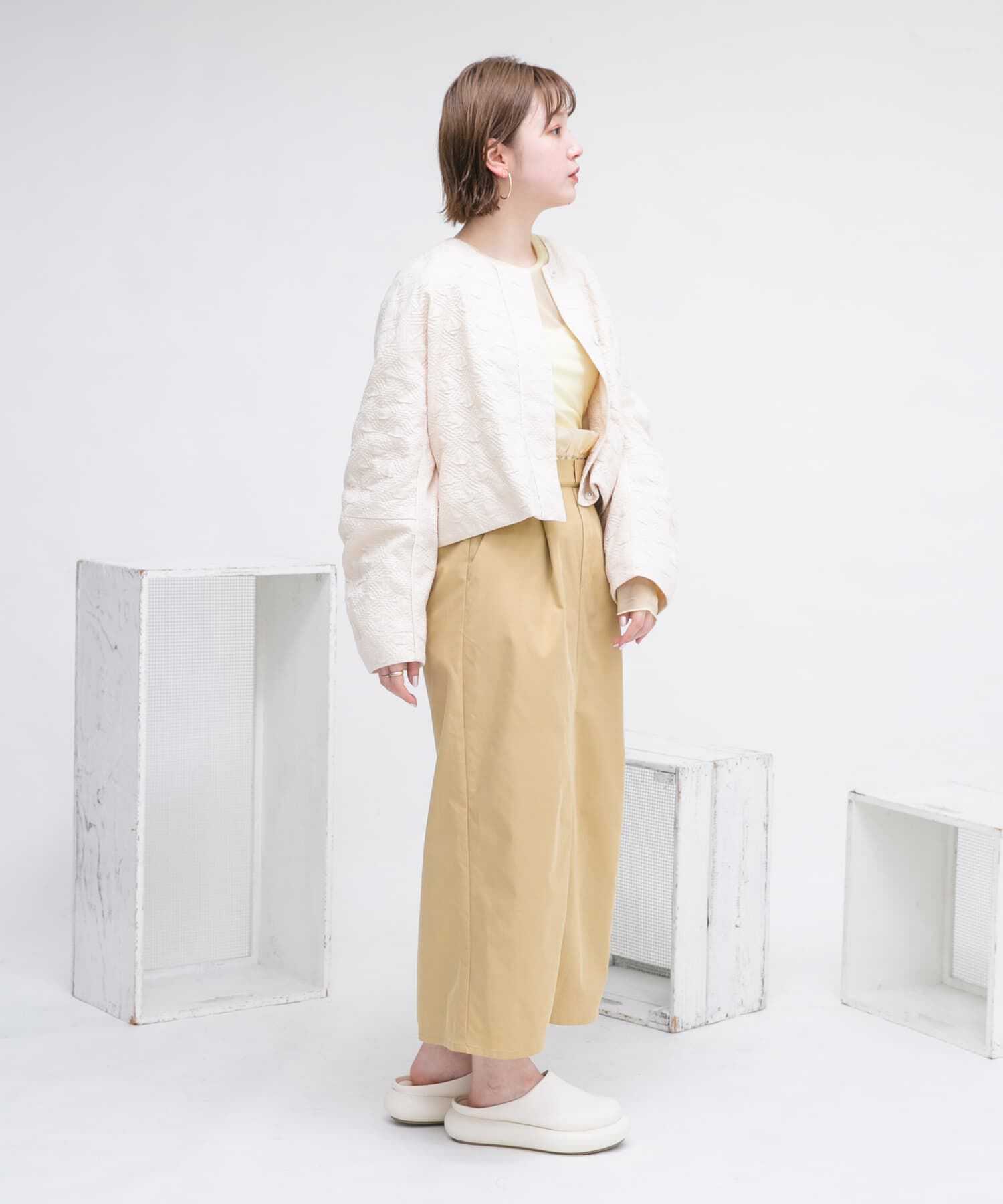  「ウエストドロストレイヤードスカート」|スカート|