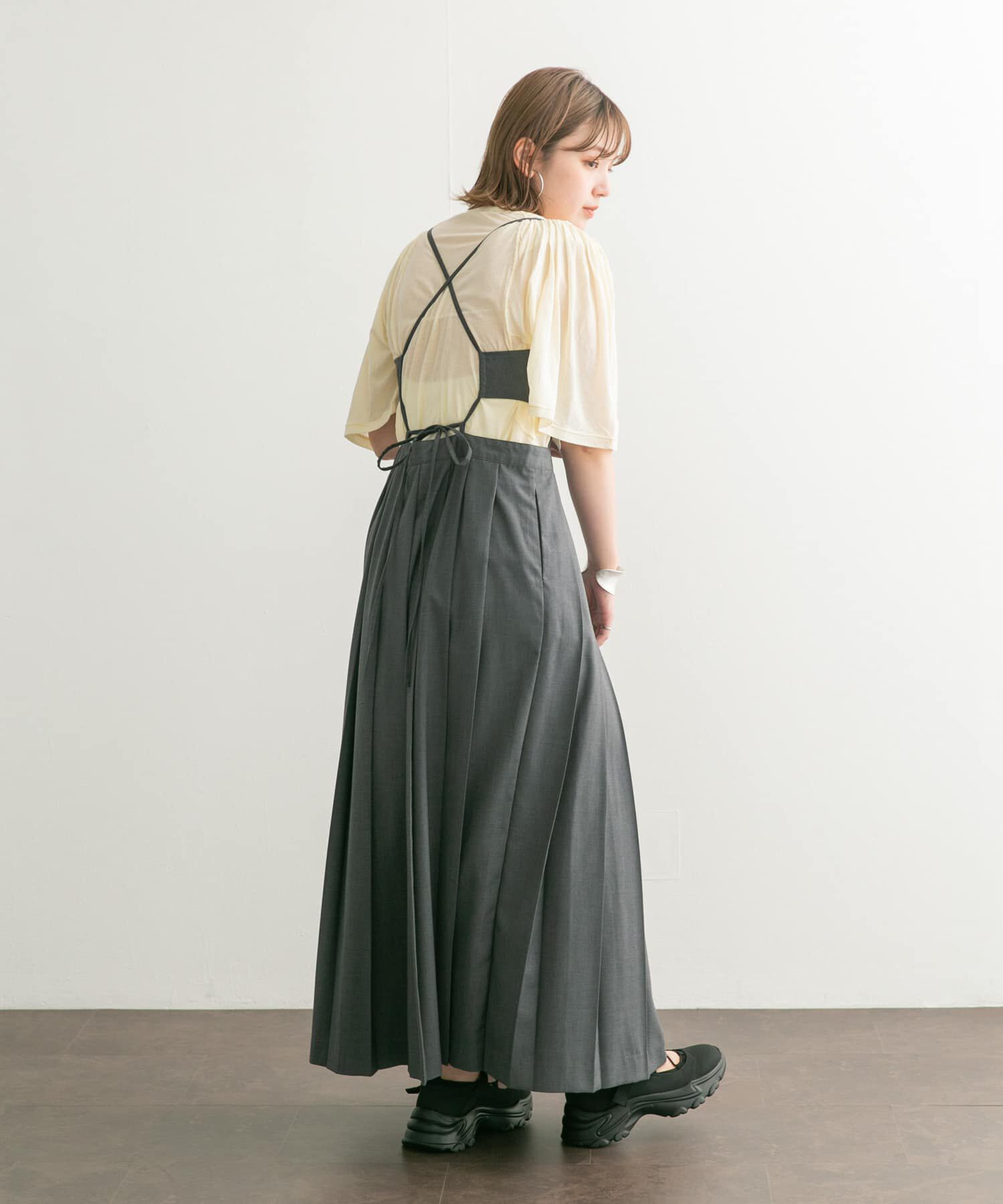  「フリルスリーブシアーカットソー」|Tシャツ・カットソー|