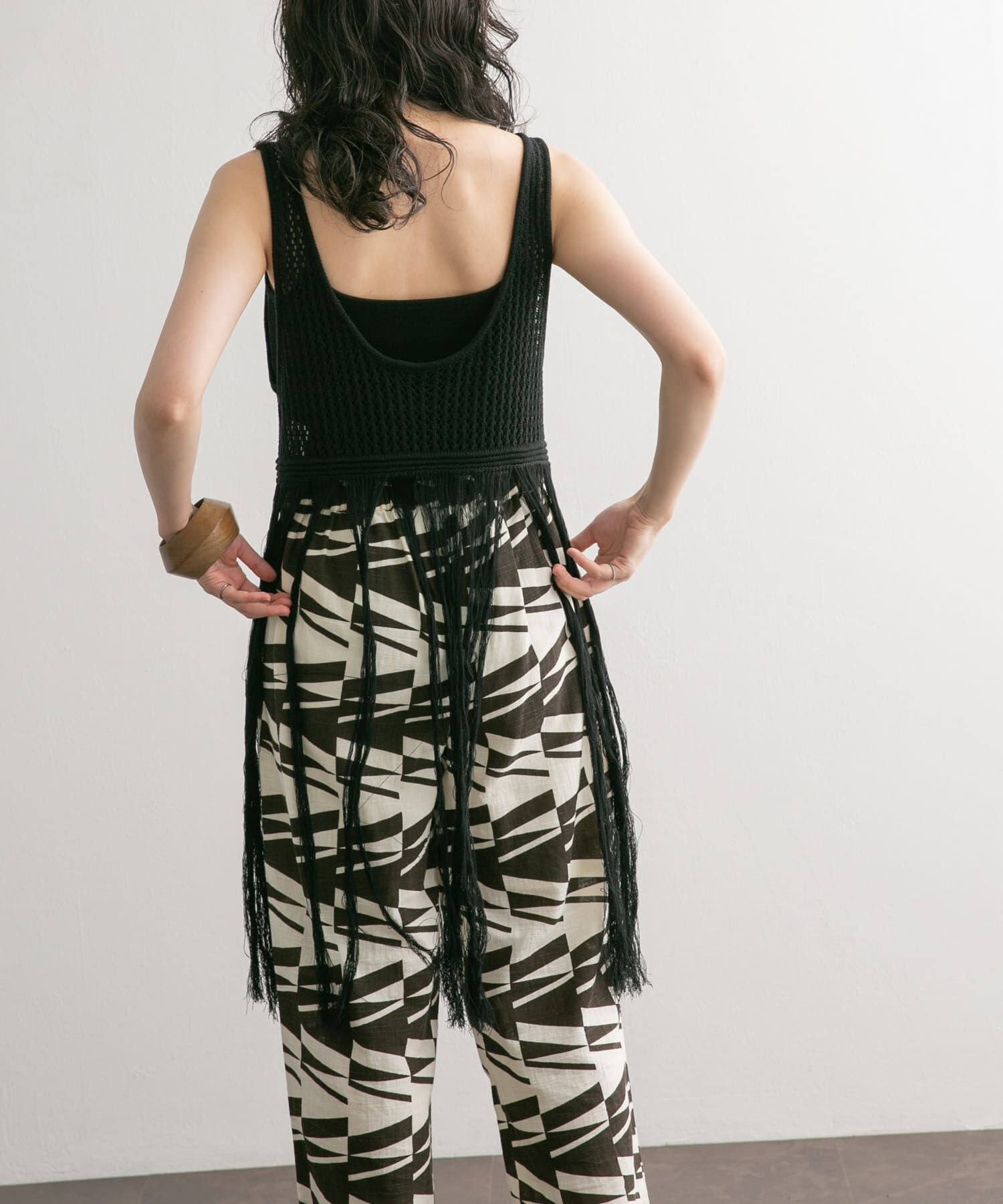  「フリンジニットタンクトップ」|ニット・セーター|