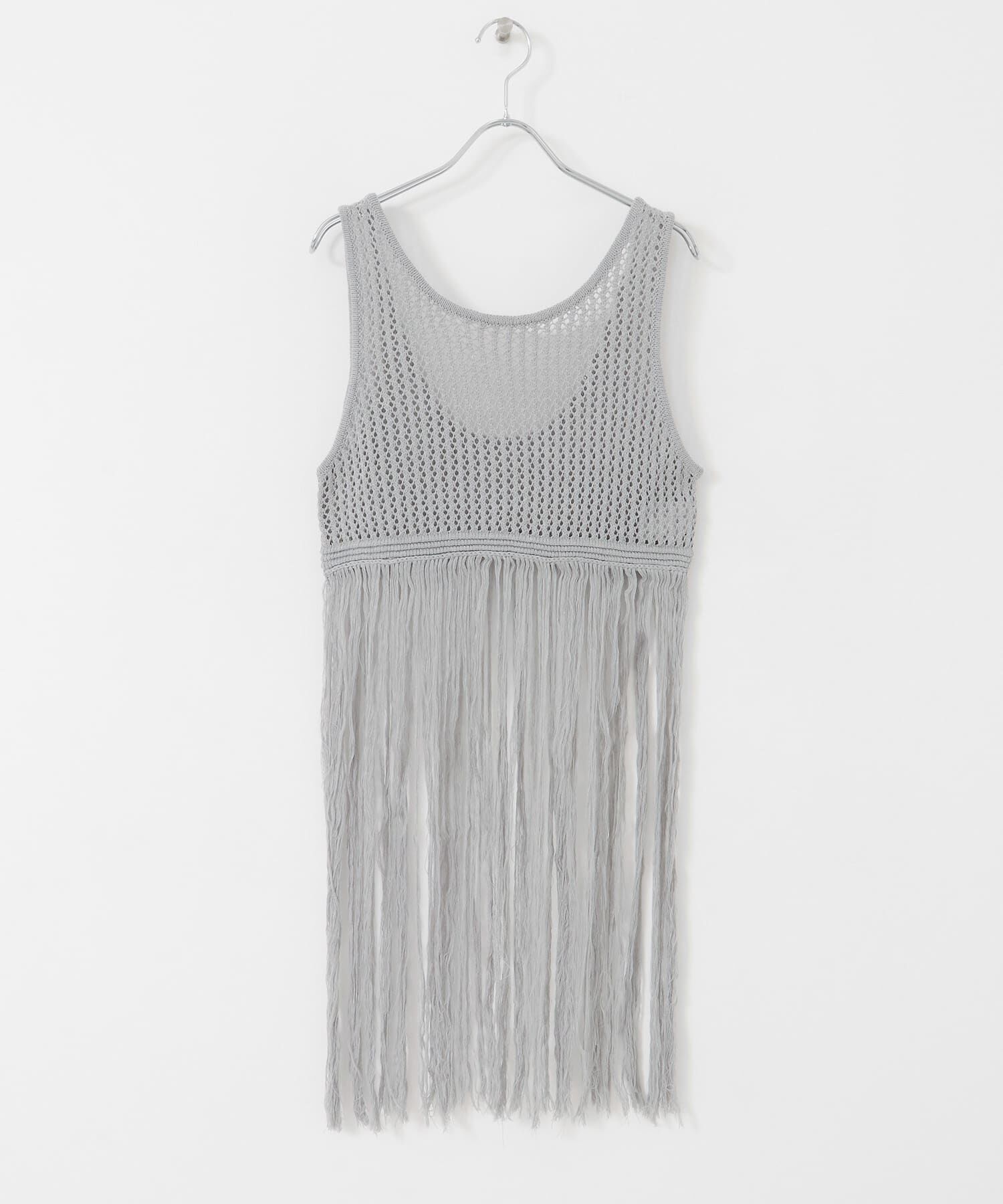  「フリンジニットタンクトップ」|ニット・セーター|