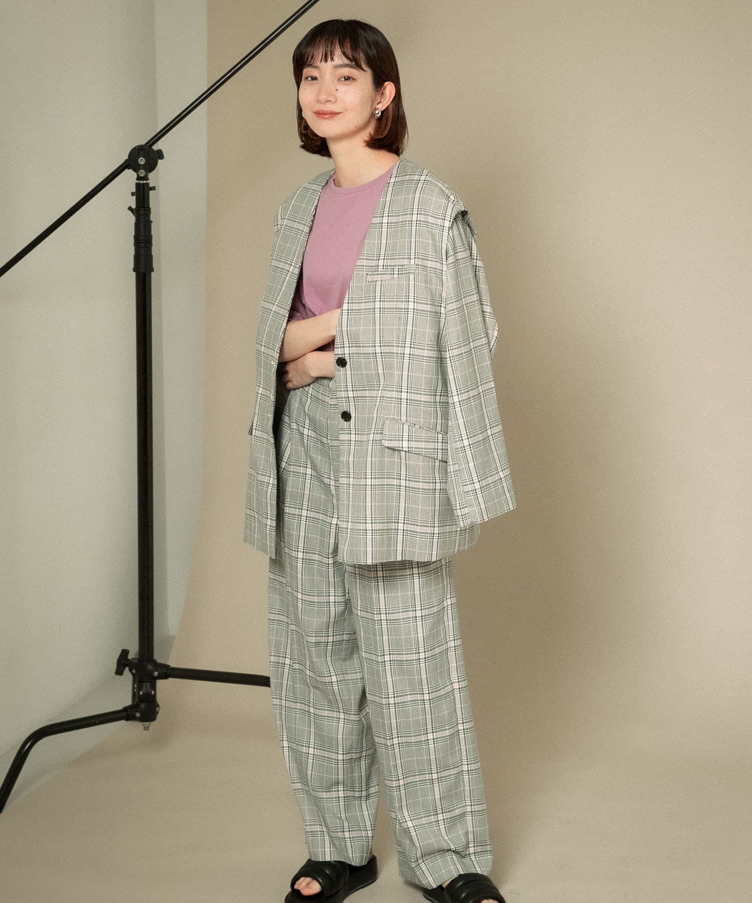  「2WAYノーカラージャケット」|ノーカラージャケット|