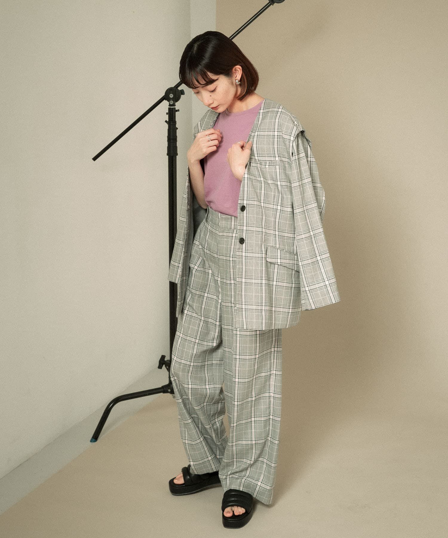  「2WAYノーカラージャケット」|ノーカラージャケット|