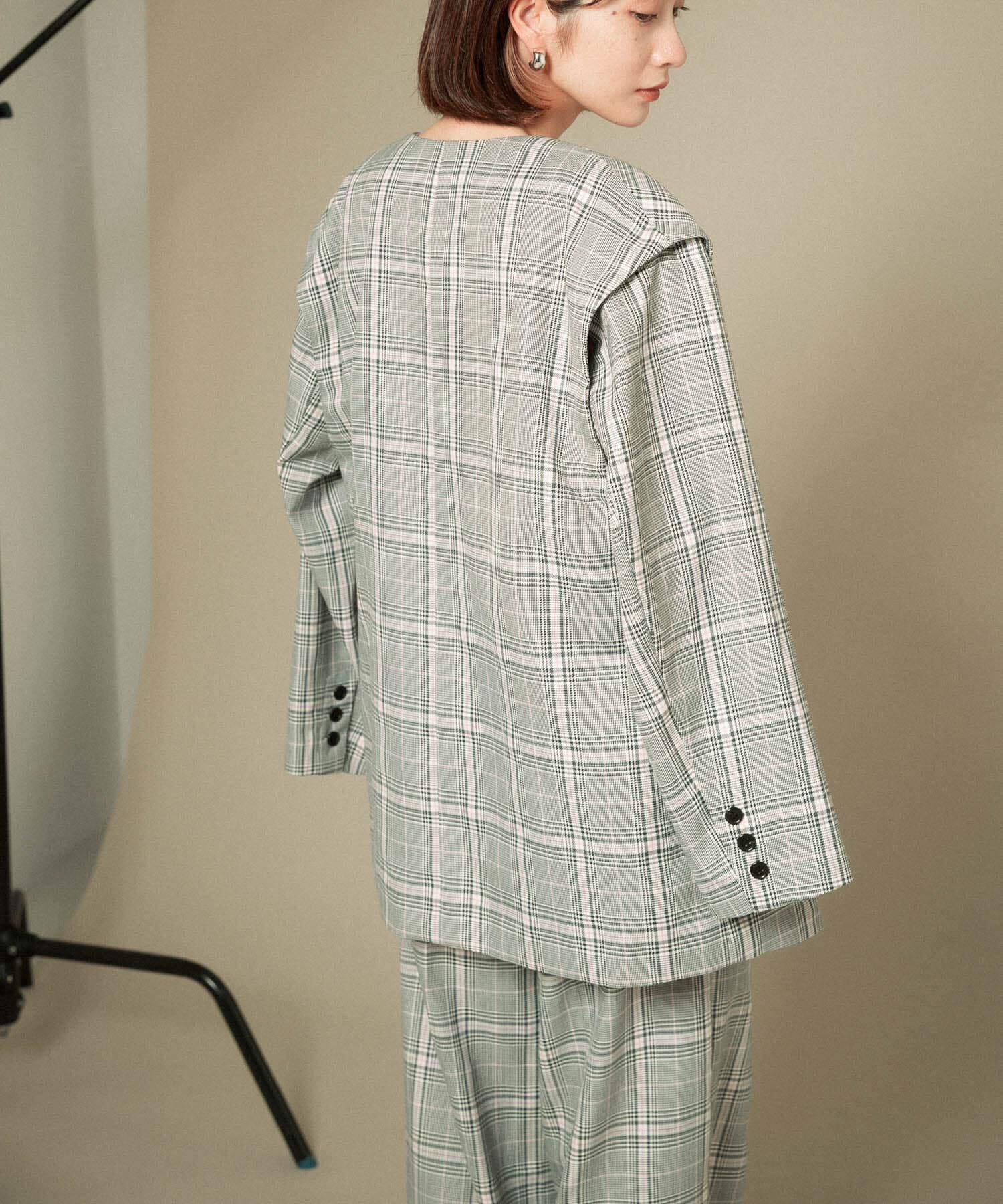  「2WAYノーカラージャケット」|ノーカラージャケット|