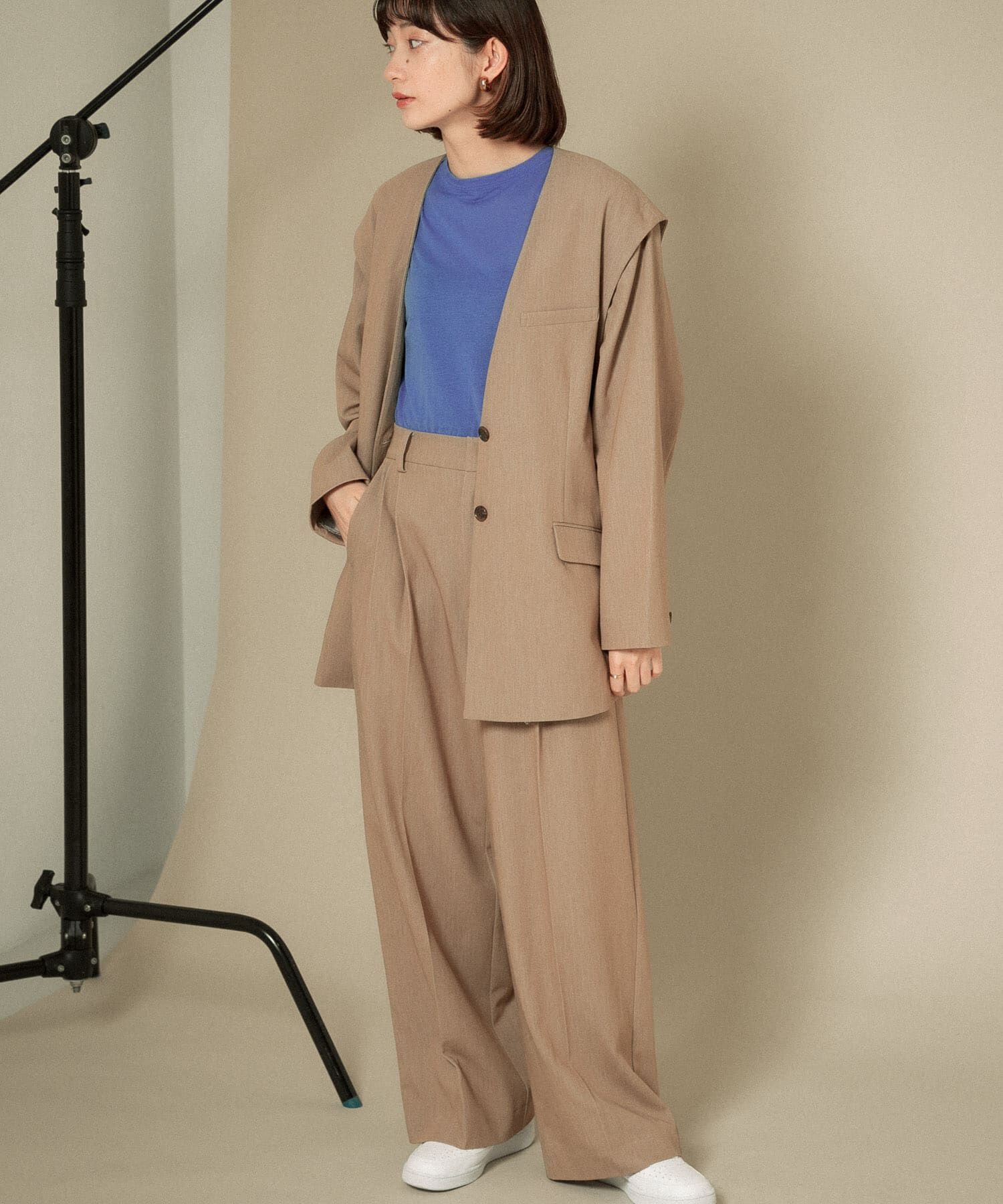  「2WAYノーカラージャケット」|ノーカラージャケット|