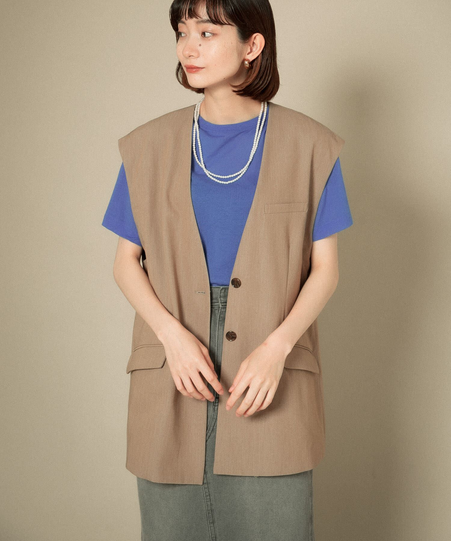  「2WAYノーカラージャケット」|ノーカラージャケット|