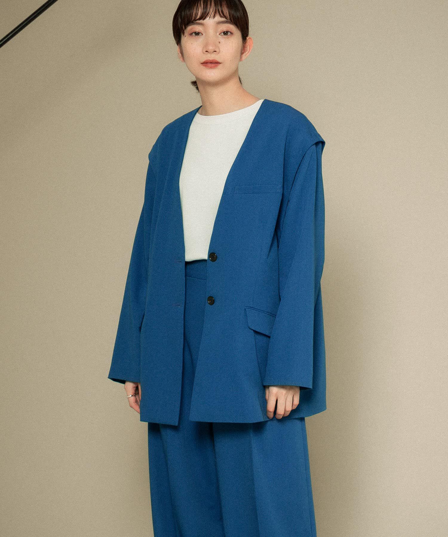  「2WAYノーカラージャケット」|ノーカラージャケット|