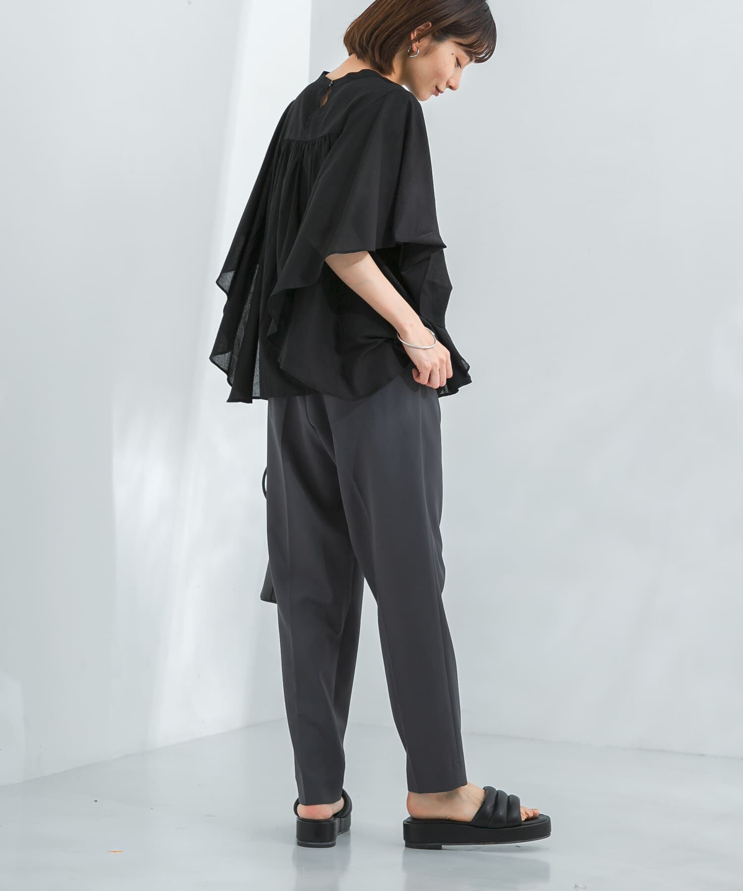  「illi　ワンタックスリムテーパードパンツ」|その他|