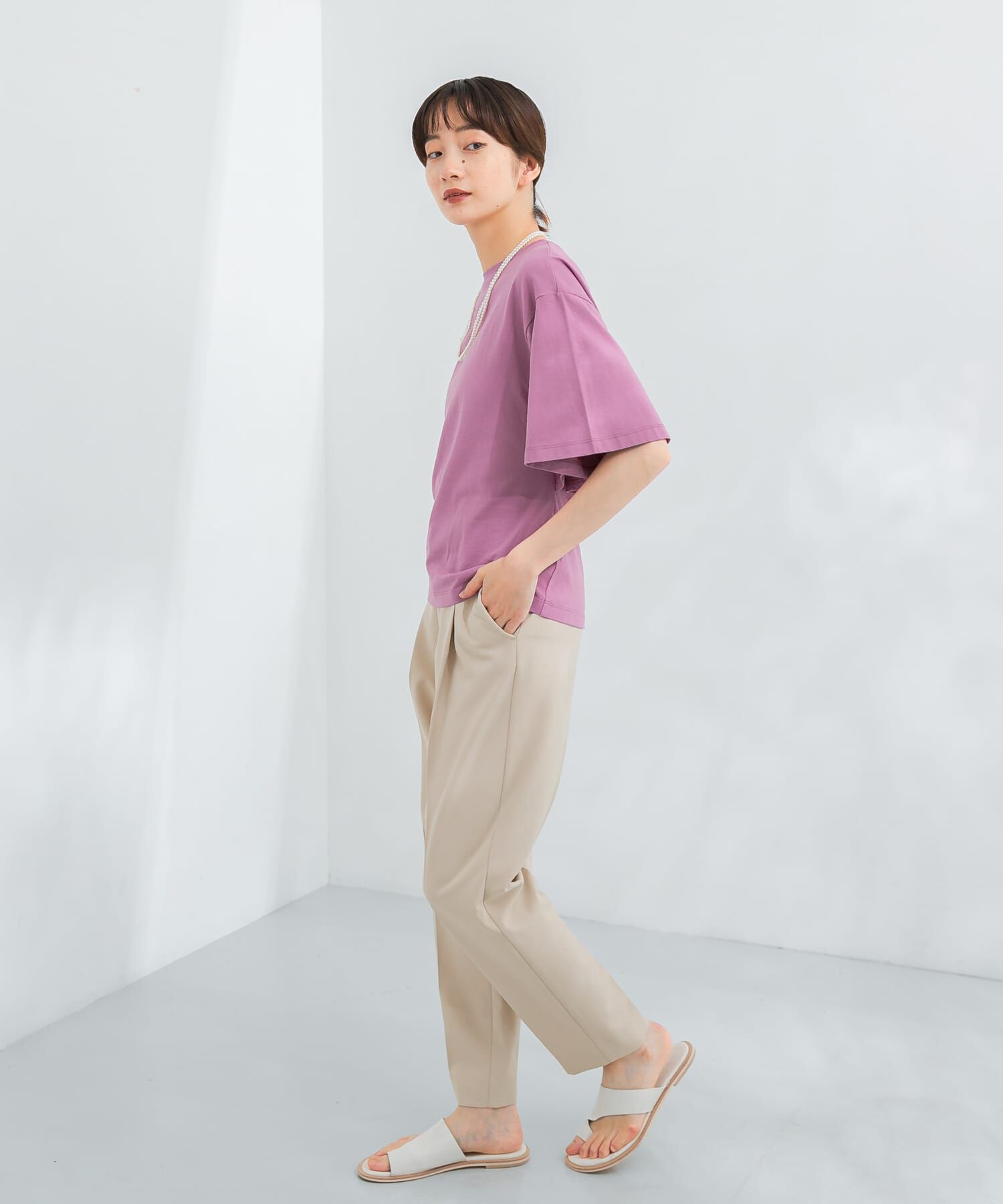  「illi　ワンタックスリムテーパードパンツ」|その他|