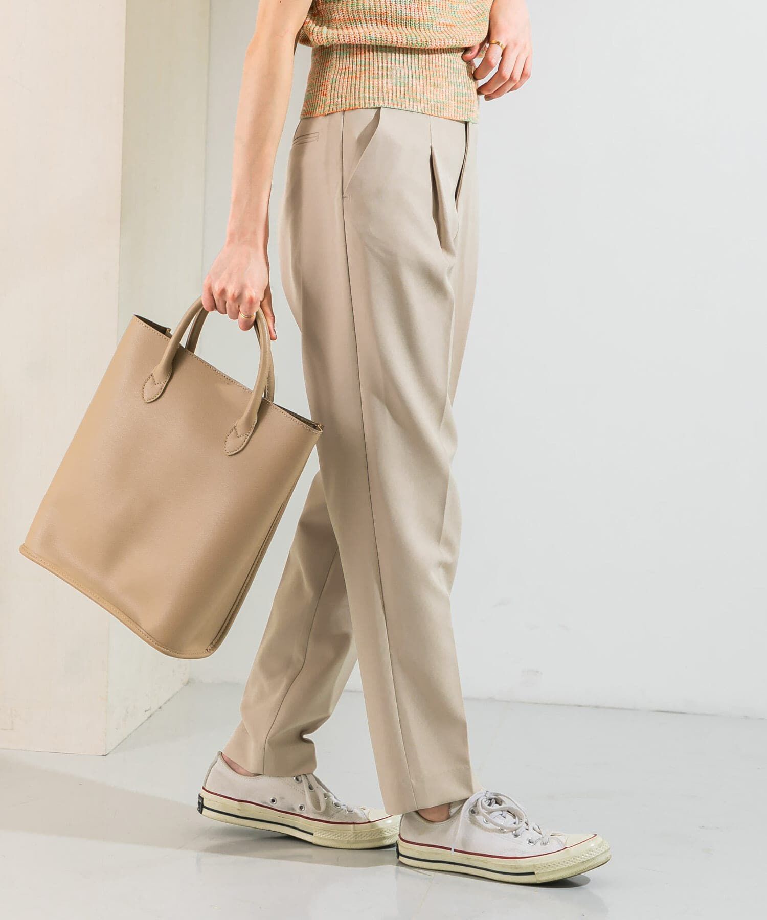  「illi　ワンタックスリムテーパードパンツ」|その他|