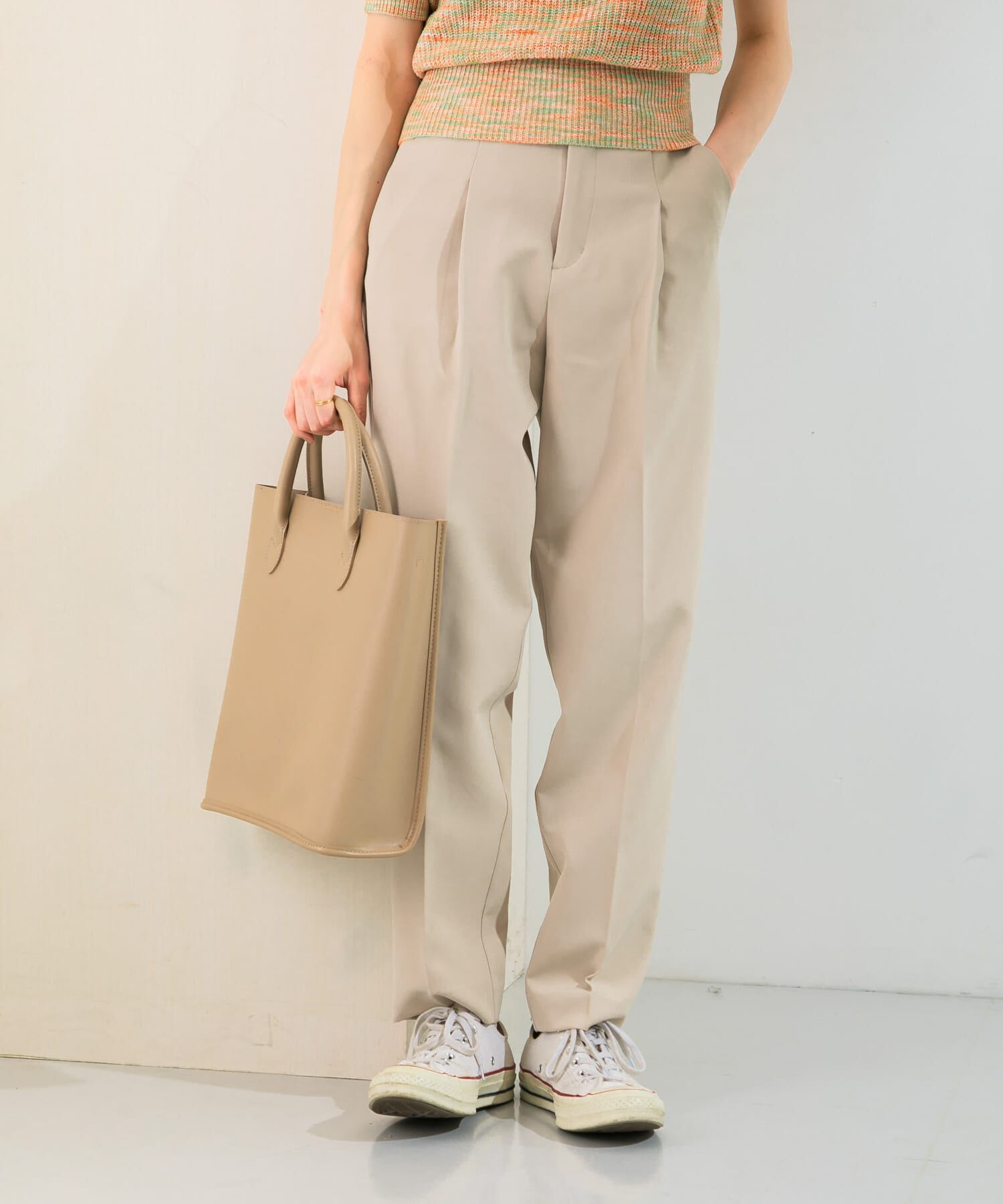  「illi　ワンタックスリムテーパードパンツ」|その他|