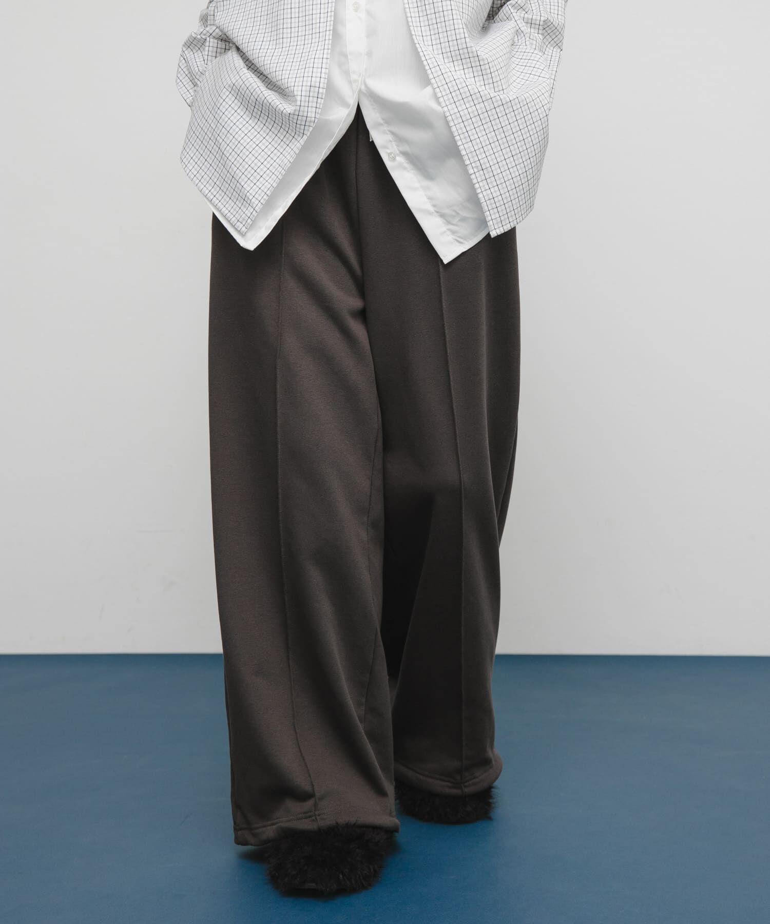  「ピンタックスウェットパンツ」|その他|チャコールグレー