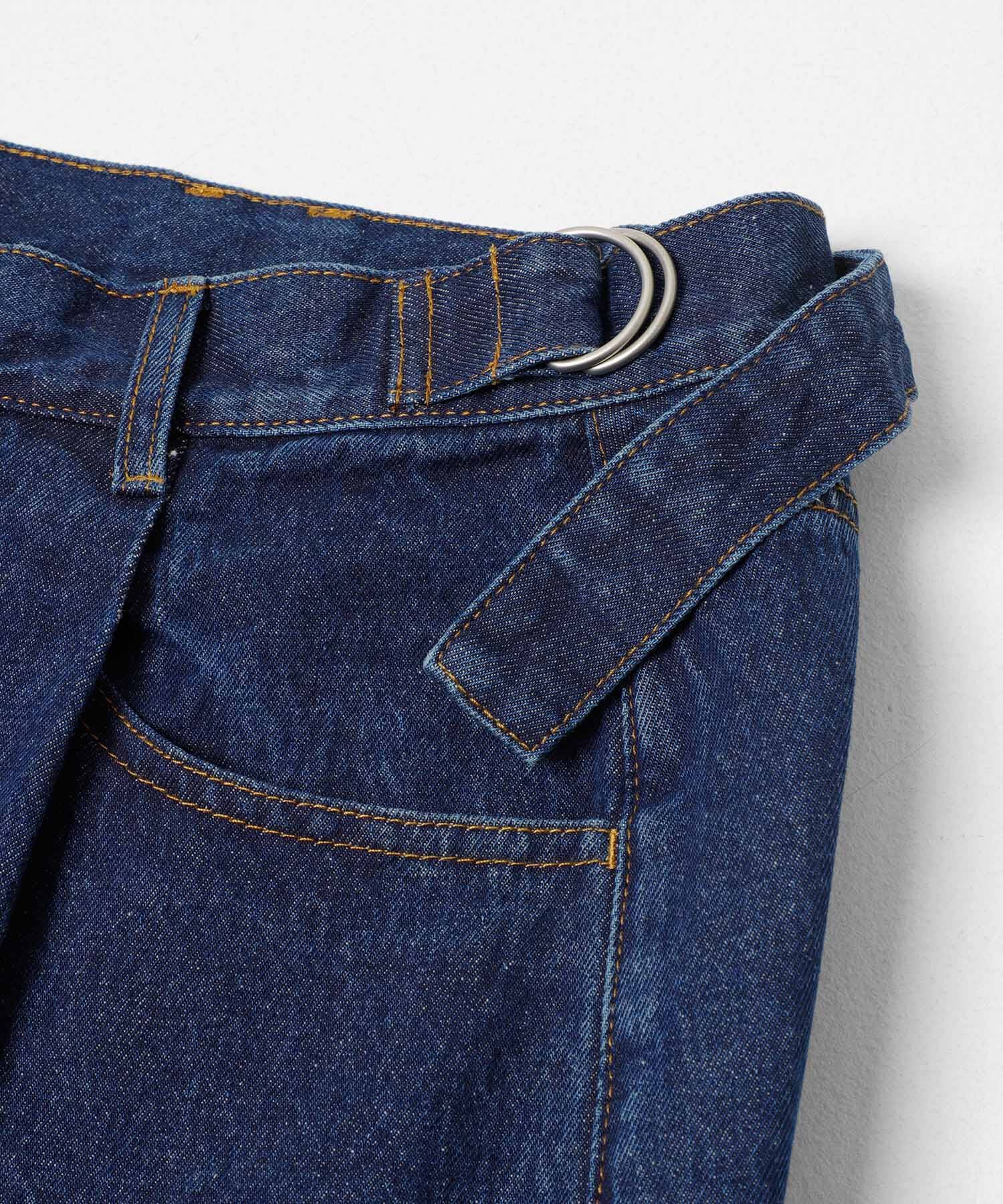  「『3サイズ展開』タックボタンアップデニム」|デニム|