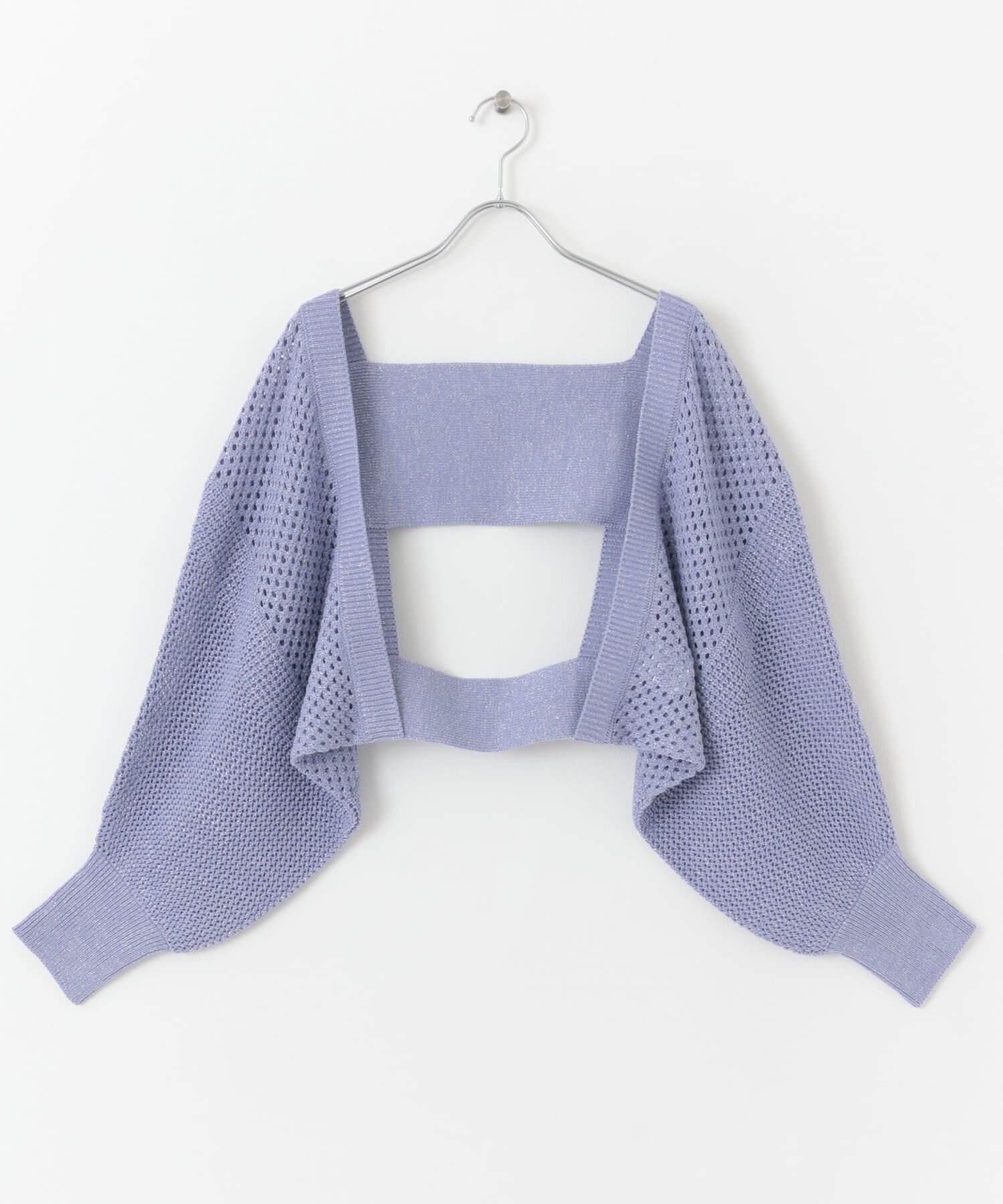 SENSE OF PLACE by URBAN RESEARCH「ラメバックオープンメッシュボレロ」|カーディガン|