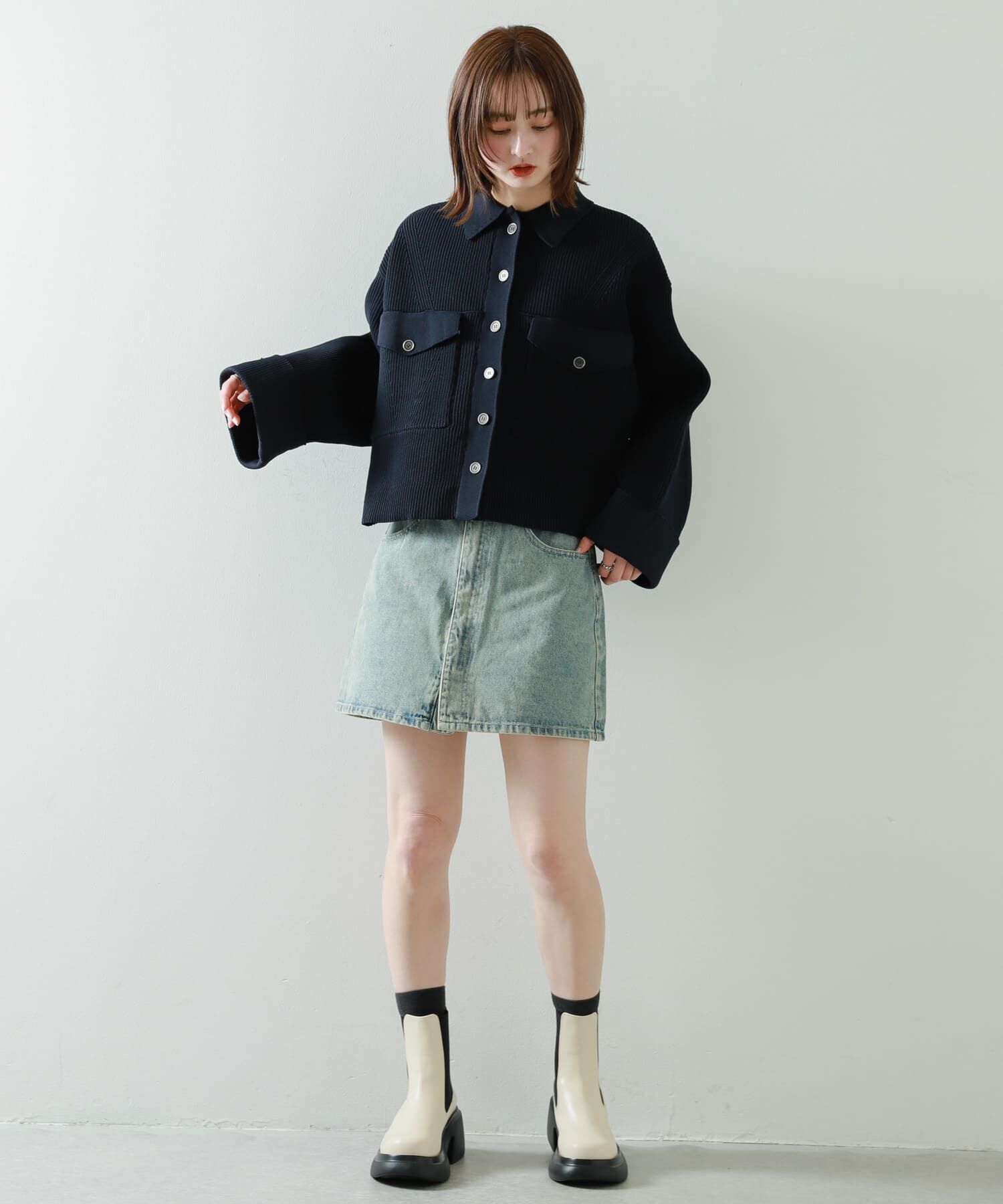 SENSE OF PLACE by URBAN RESEARCH「『消臭』サイドゴアボリュームソールブーツ」|ショートブーツ|