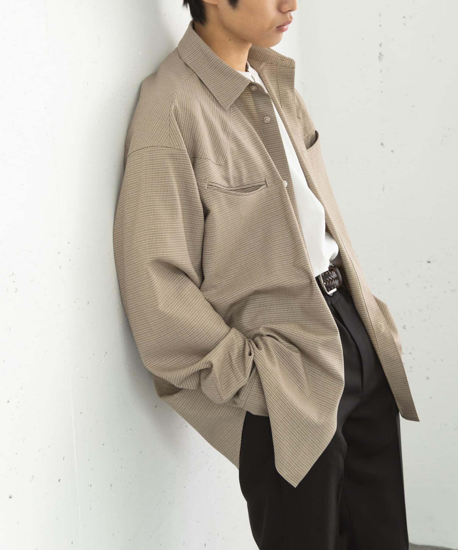 SENSE OF PLACE by URBAN RESEARCH「チェックウエスタンシャツ」|シャツ・ブラウス|ライトベージュ