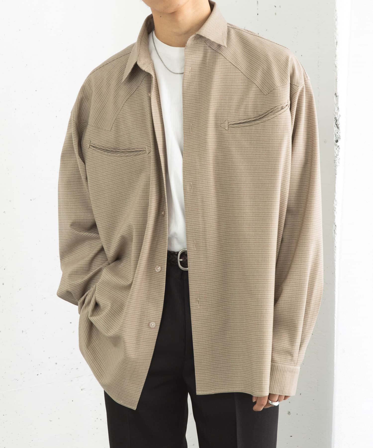 SENSE OF PLACE by URBAN RESEARCH「チェックウエスタンシャツ」|シャツ・ブラウス|