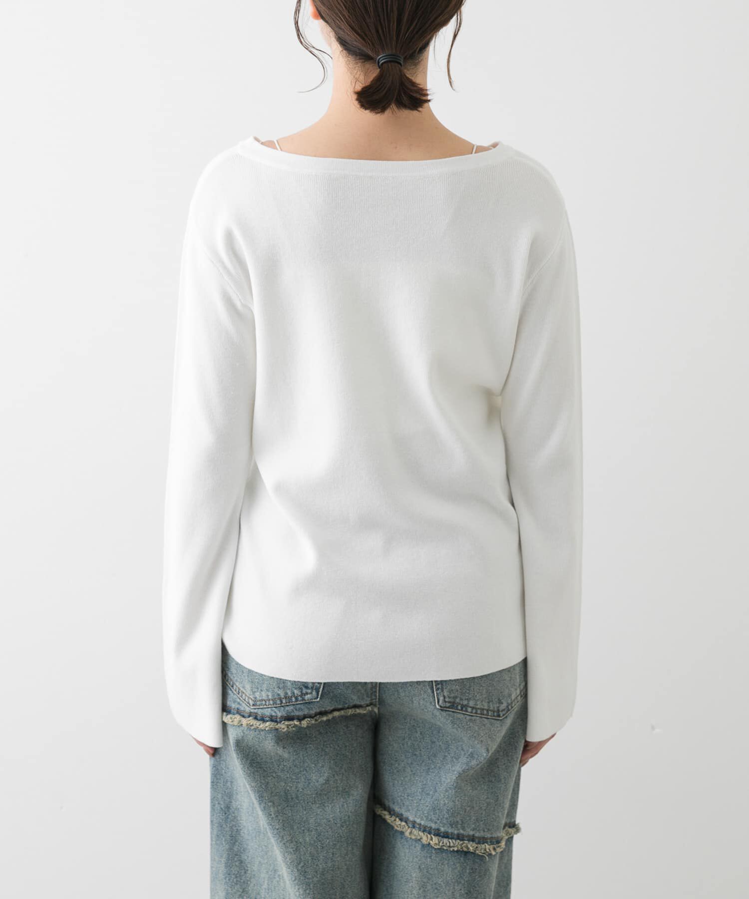 SENSE OF PLACE by URBAN RESEARCH「ボートネックシャーリングセーター」|ニット・セーター|