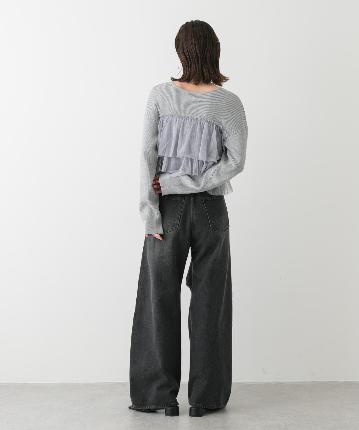 SENSE OF PLACE by URBAN RESEARCH「ダブルジップフリルニットカーディガン」|カーディガン|