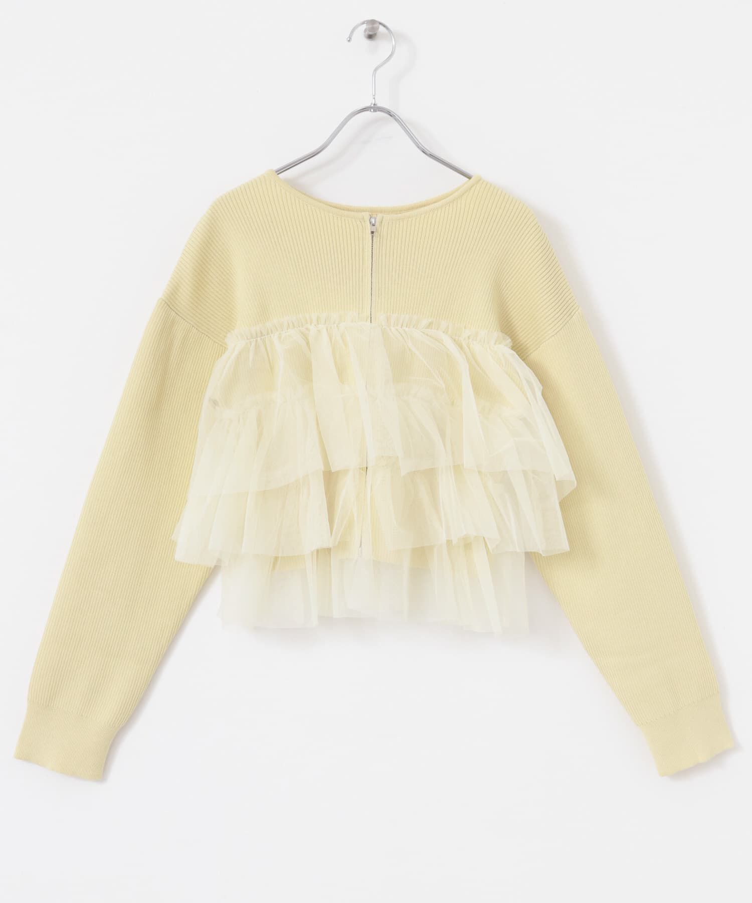 SENSE OF PLACE by URBAN RESEARCH「ダブルジップフリルニットカーディガン」|カーディガン|