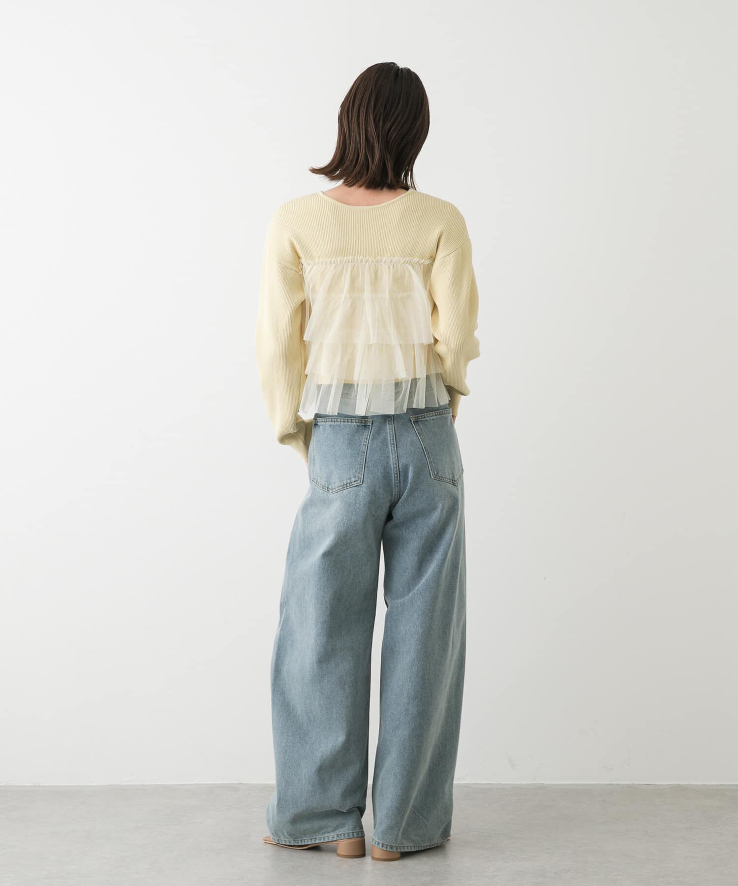 SENSE OF PLACE by URBAN RESEARCH「ダブルジップフリルニットカーディガン」|カーディガン|