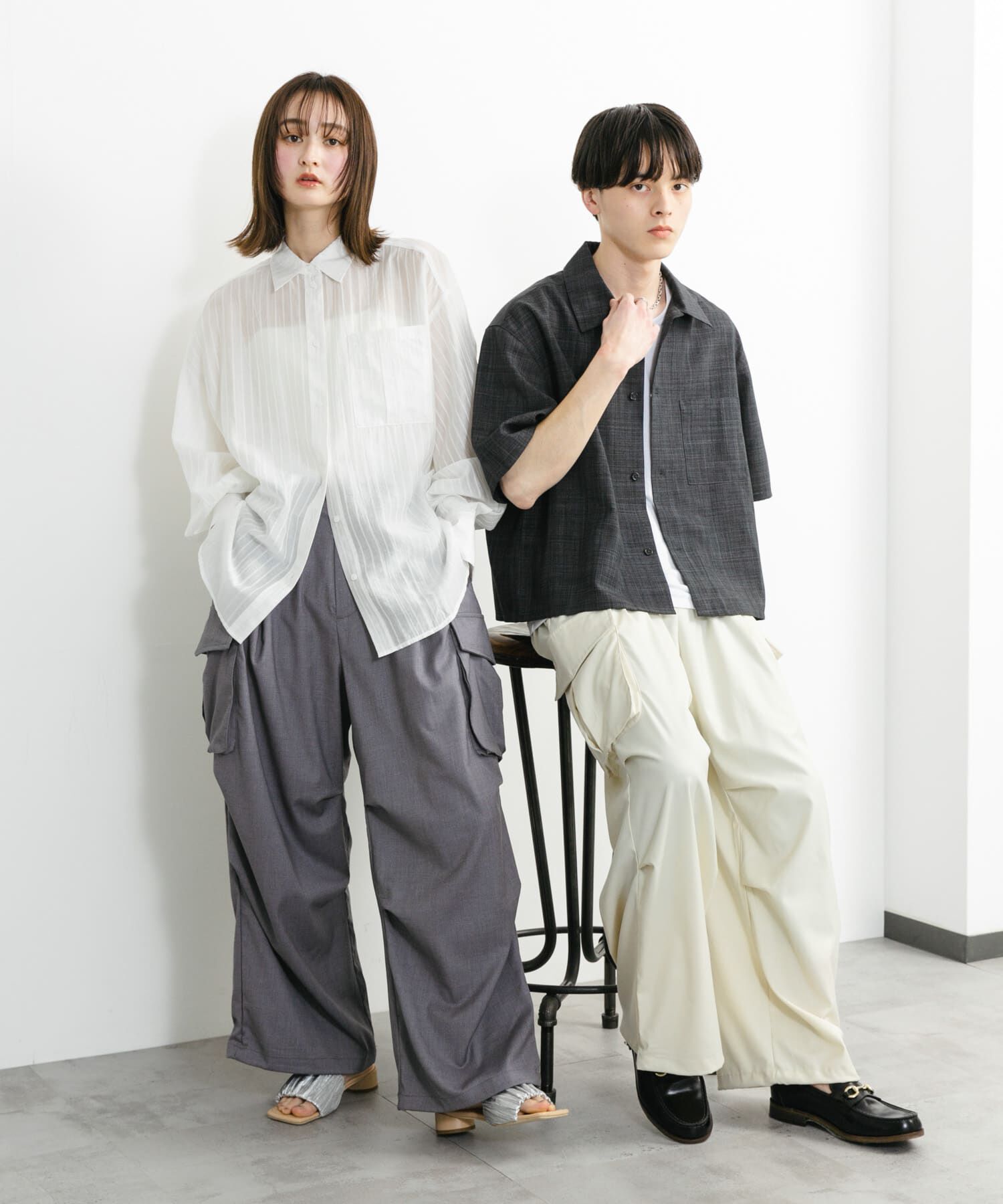 SENSE OF PLACE by URBAN RESEARCH「『ユニセックス』ワイドカーゴパンツ」|その他|