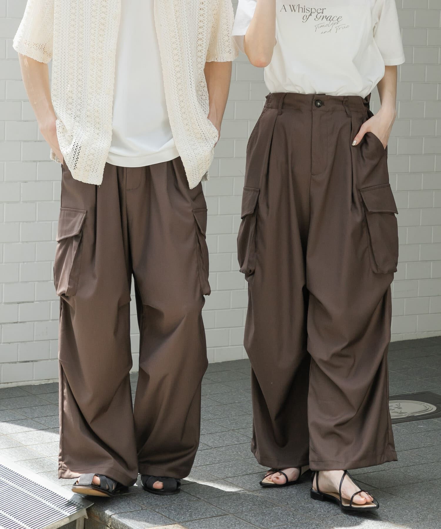 SENSE OF PLACE by URBAN RESEARCH「『ユニセックス』ワイドカーゴパンツ」|その他|