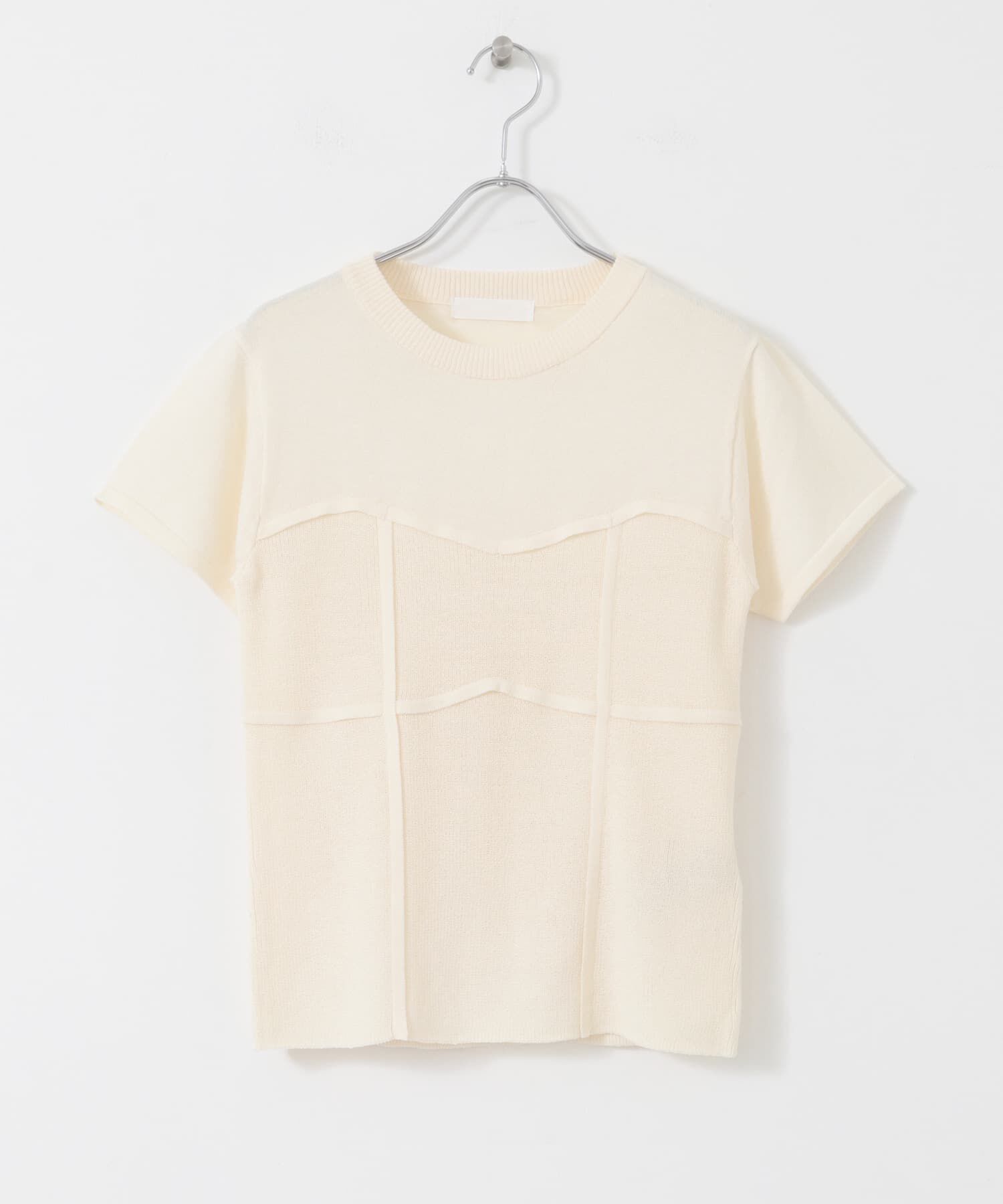 SENSE OF PLACE by URBAN RESEARCH「ビスチェデザインセーター(半袖)」|ニット・セーター|