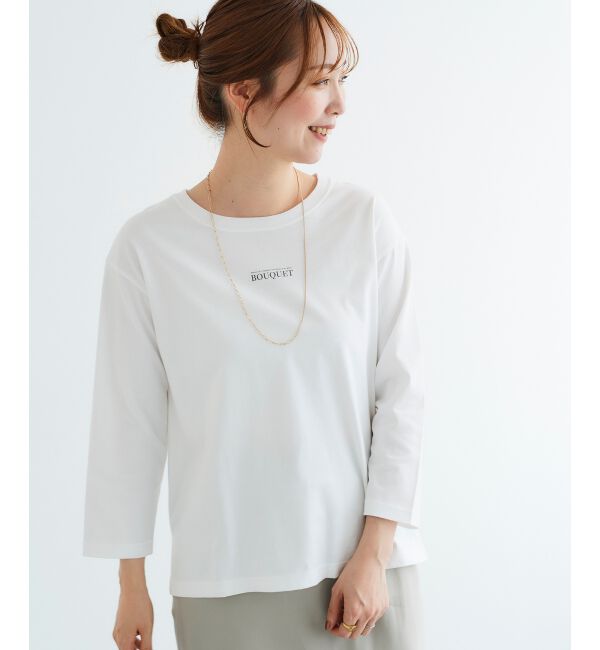 「BOUQUETロゴ7分袖T」|Tシャツ・カットソー|