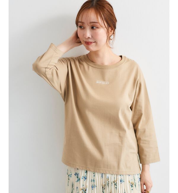  「BOUQUETロゴ7分袖T」|Tシャツ・カットソー|