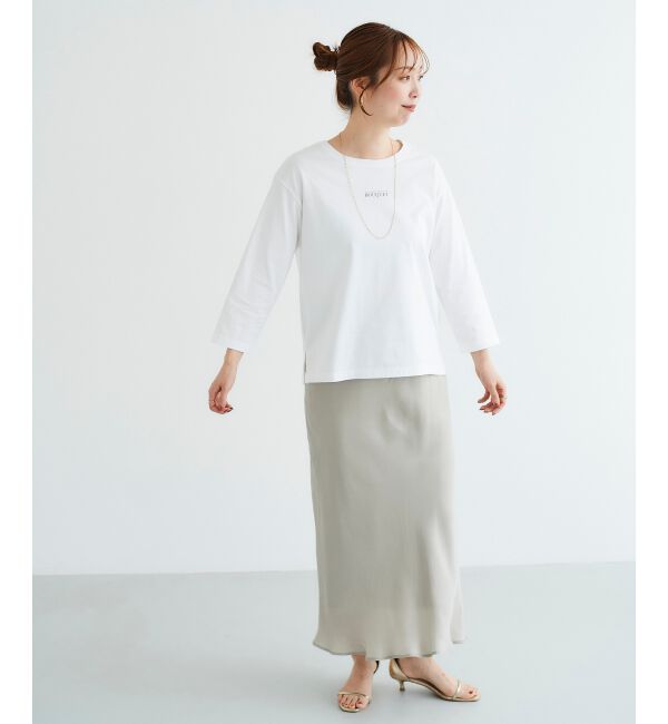  「BOUQUETロゴ7分袖T」|Tシャツ・カットソー|