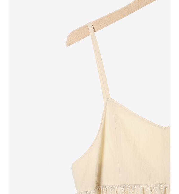 le.coeur blanc「《WEB限定アイテム》チュールティアードキャミワンピース」|ワンピース|