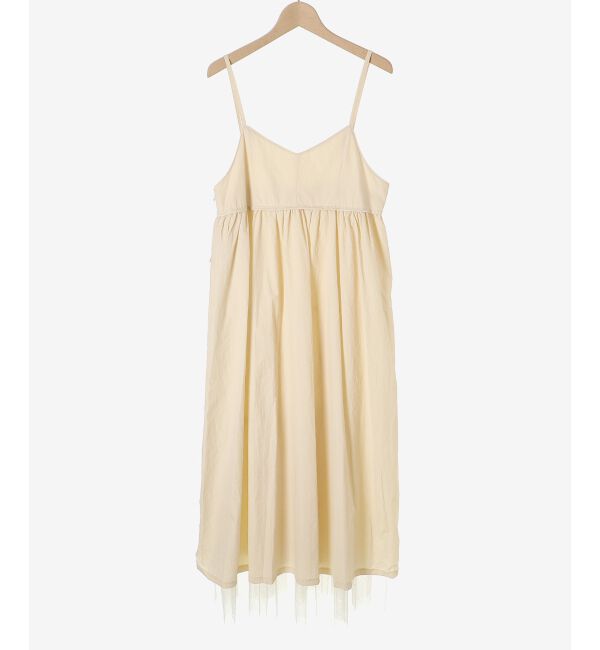 le.coeur blanc「《WEB限定アイテム》チュールティアードキャミワンピース」|ワンピース|