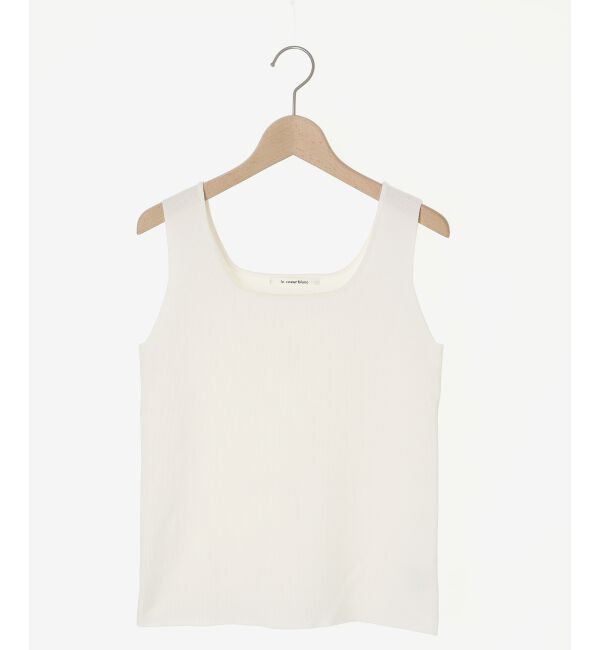 le.coeur blanc「スクエアニットタンク」|ニット・セーター|