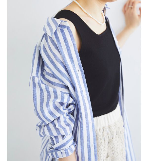 le.coeur blanc「スクエアニットタンク」|ニット・セーター|