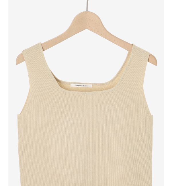 le.coeur blanc「スクエアニットタンク」|ニット・セーター|