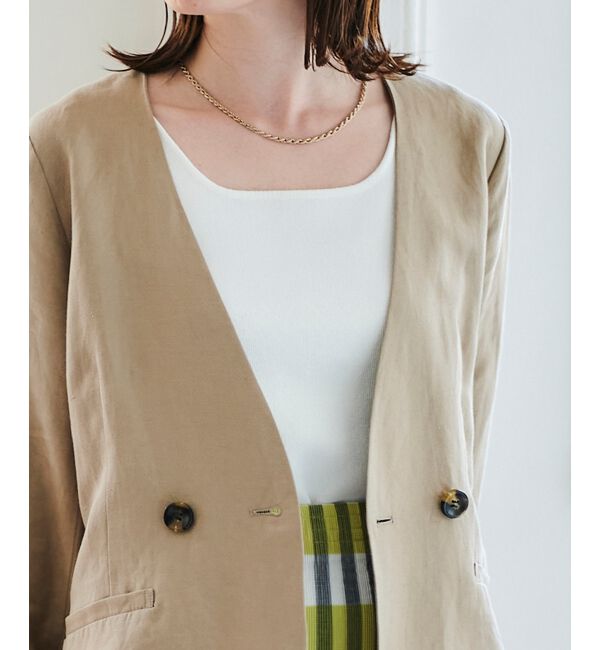 le.coeur blanc「スクエアニットタンク」|ニット・セーター|