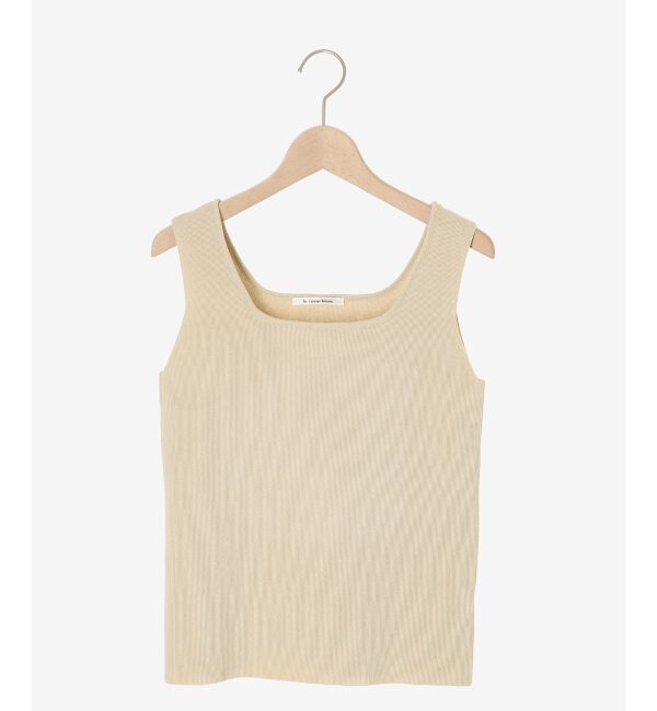 le.coeur blanc「スクエアニットタンク」|ニット・セーター|