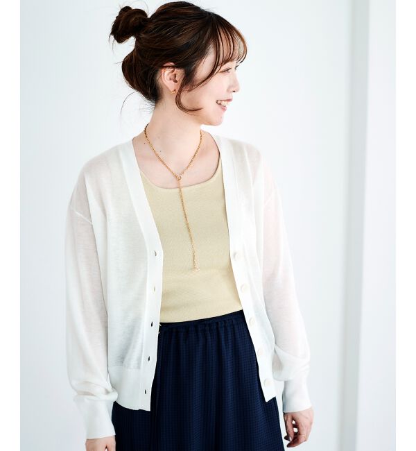 le.coeur blanc「スクエアニットタンク」|ニット・セーター|