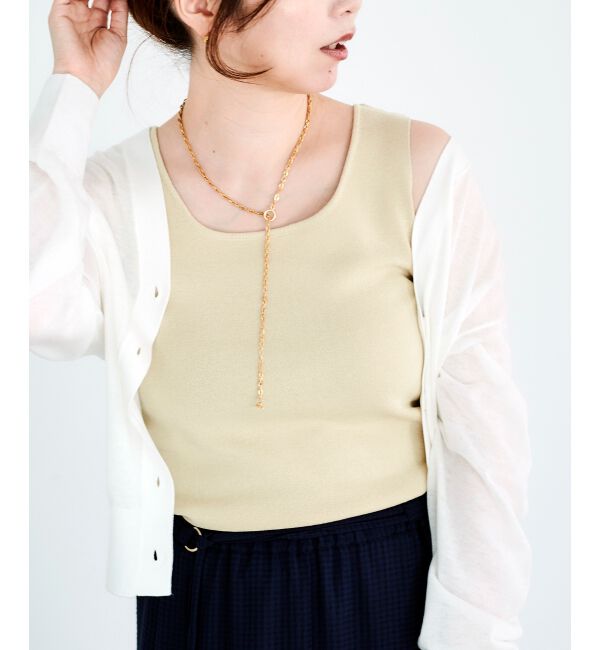 le.coeur blanc「スクエアニットタンク」|ニット・セーター|