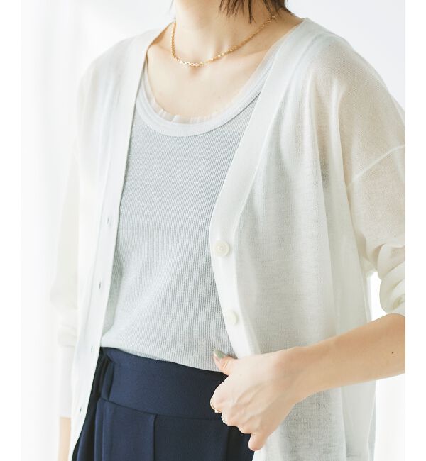 le.coeur blanc「ラメリブタンクトップ」|タンクトップ|