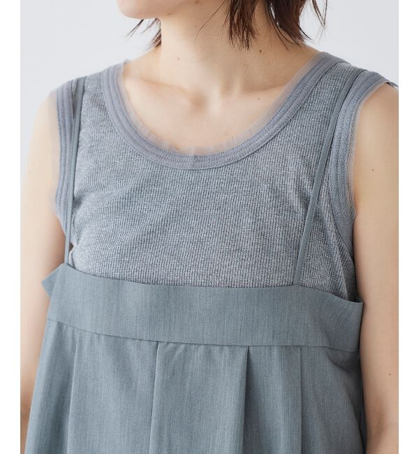 le.coeur blanc「ラメリブタンクトップ」|タンクトップ|