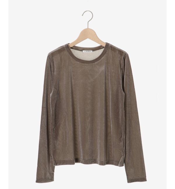 le.coeur blanc「《手洗い可能》ベロアロングスリーブTシャツ」|Tシャツ・カットソー|