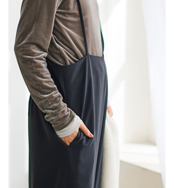 le.coeur blanc「《手洗い可能》ベロアロングスリーブTシャツ」|Tシャツ・カットソー|